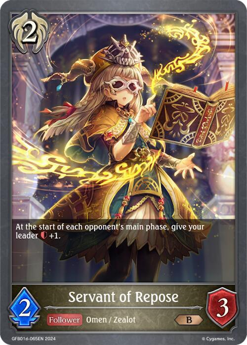 Servant of Repose (GFB01d-065EN) [Gloryfinder Bundle 01: Guide to Glory] - Bushiroad - Card Brawlers | Quebec | Canada |