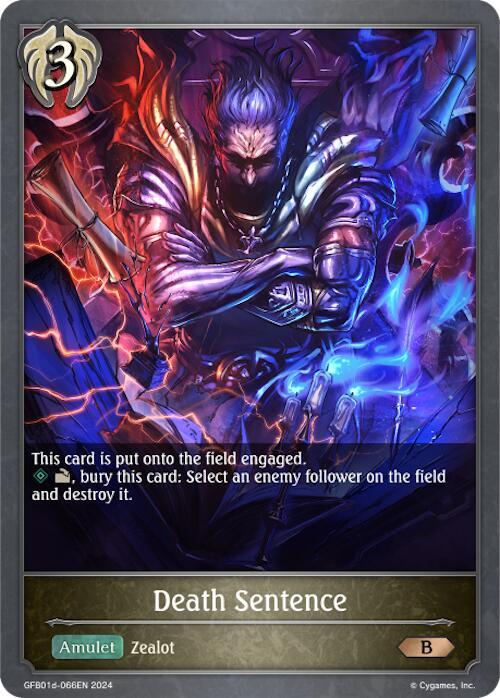Death Sentence (GFB01d-066EN) [Gloryfinder Bundle 01: Guide to Glory] - Bushiroad - Card Brawlers | Quebec | Canada |