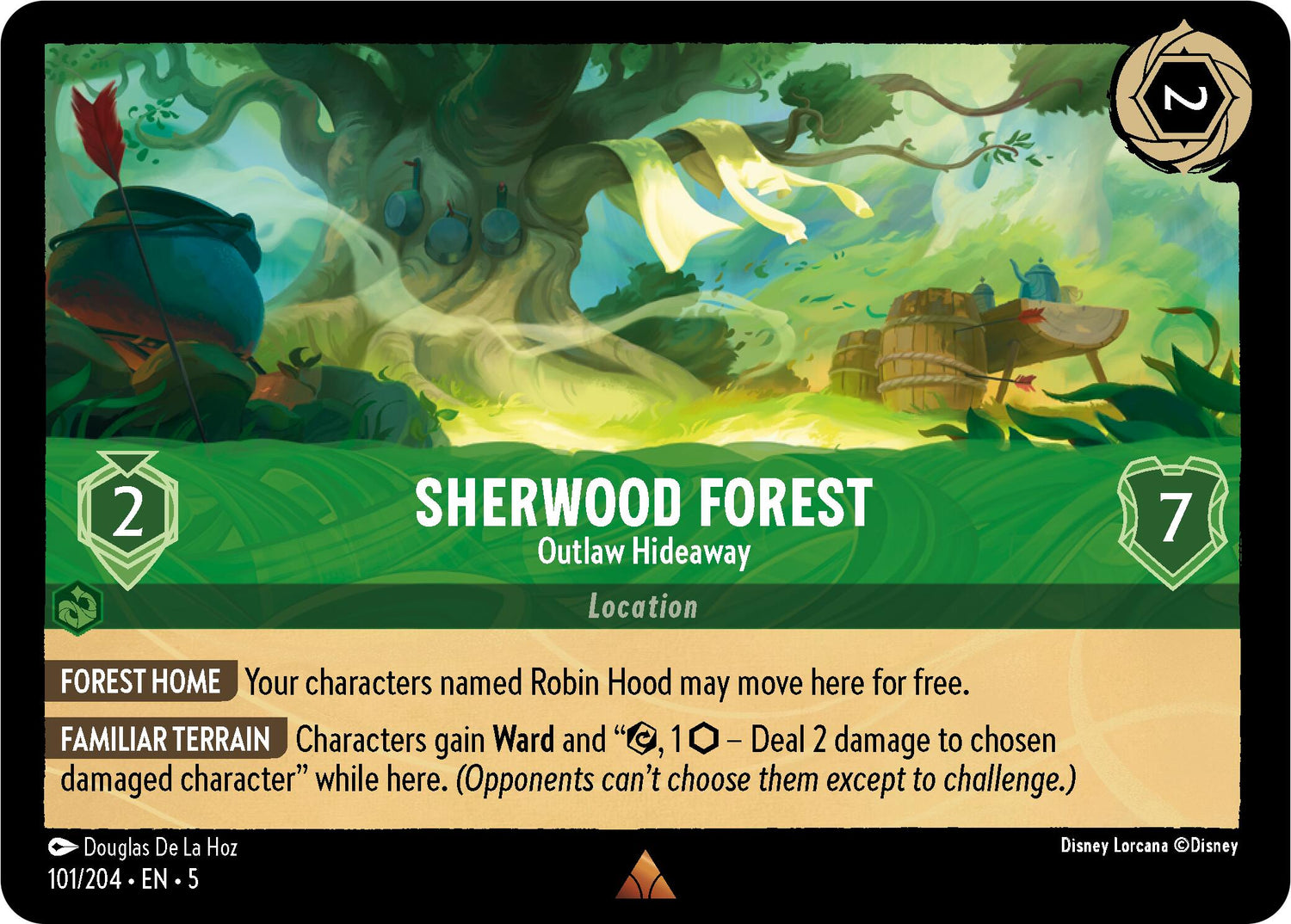 Sherwood Forest - Outlaw Hideaway (101/204) [Shimmering Skies] - Disney - Card Brawlers | Quebec | Canada |