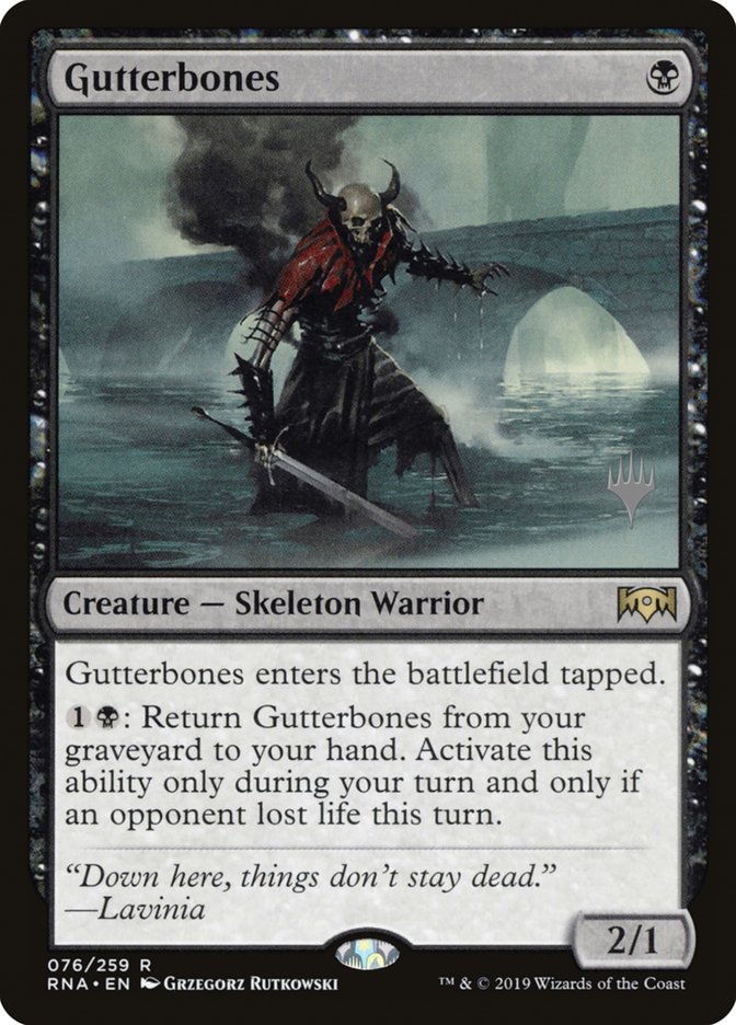 Gutterbones (Promo Pack) [Ravnica Allegiance Promos] - Magic: The Gathering - Card Brawlers | Quebec | Canada |