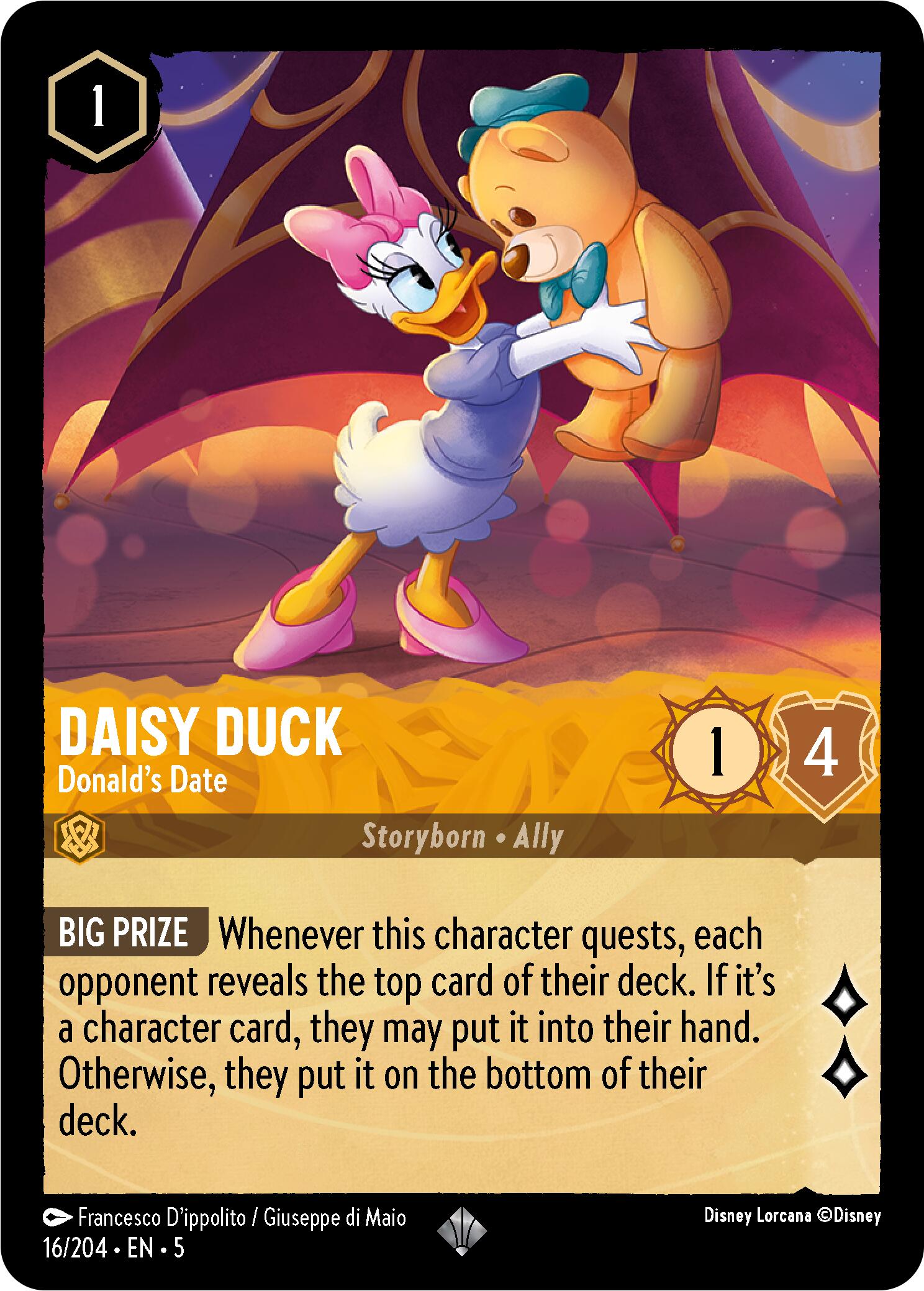 Daisy Duck - Donald's Date (16/204) [Shimmering Skies] - Disney - Card Brawlers | Quebec | Canada |