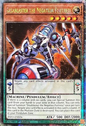 Disablaster the Negation Fortress (Quarter Century Secret Rare) [INFO-EN026] Quarter Century Secret Rare - Yu-Gi-Oh! - Card Brawlers | Quebec | Canada |