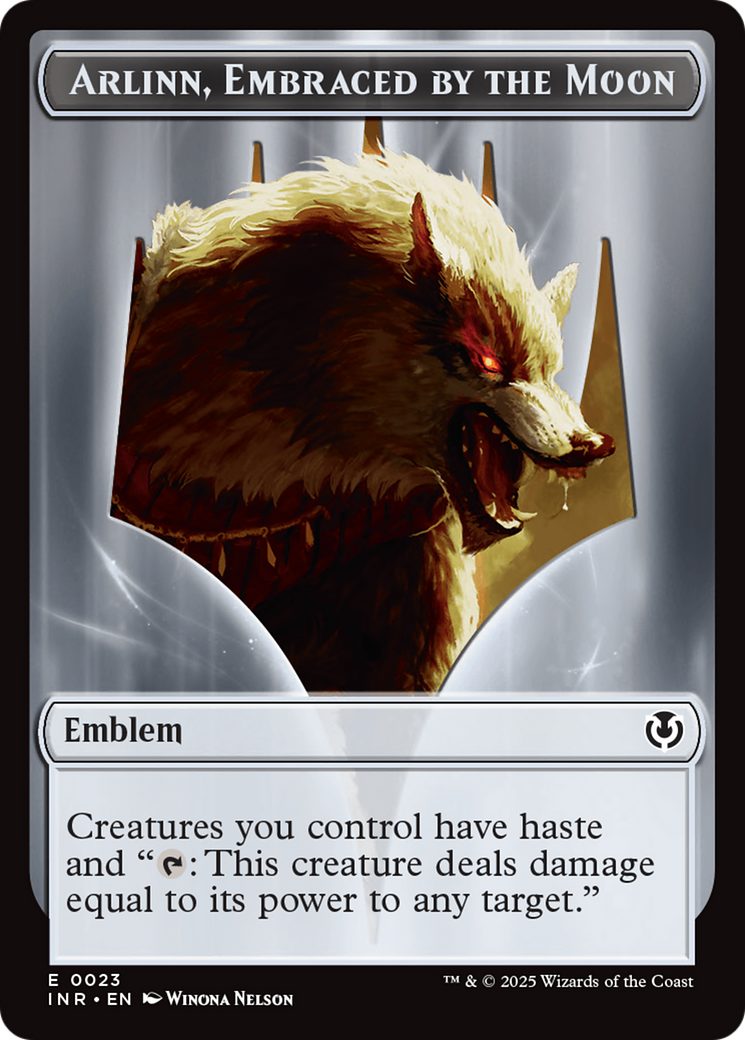 Wolf (0018) // Emblem - Arlinn, Embraces by the Moon Double-Sided Token [Innistrad Remastered Tokens] - Magic: The Gathering - Card Brawlers | Quebec | Canada |