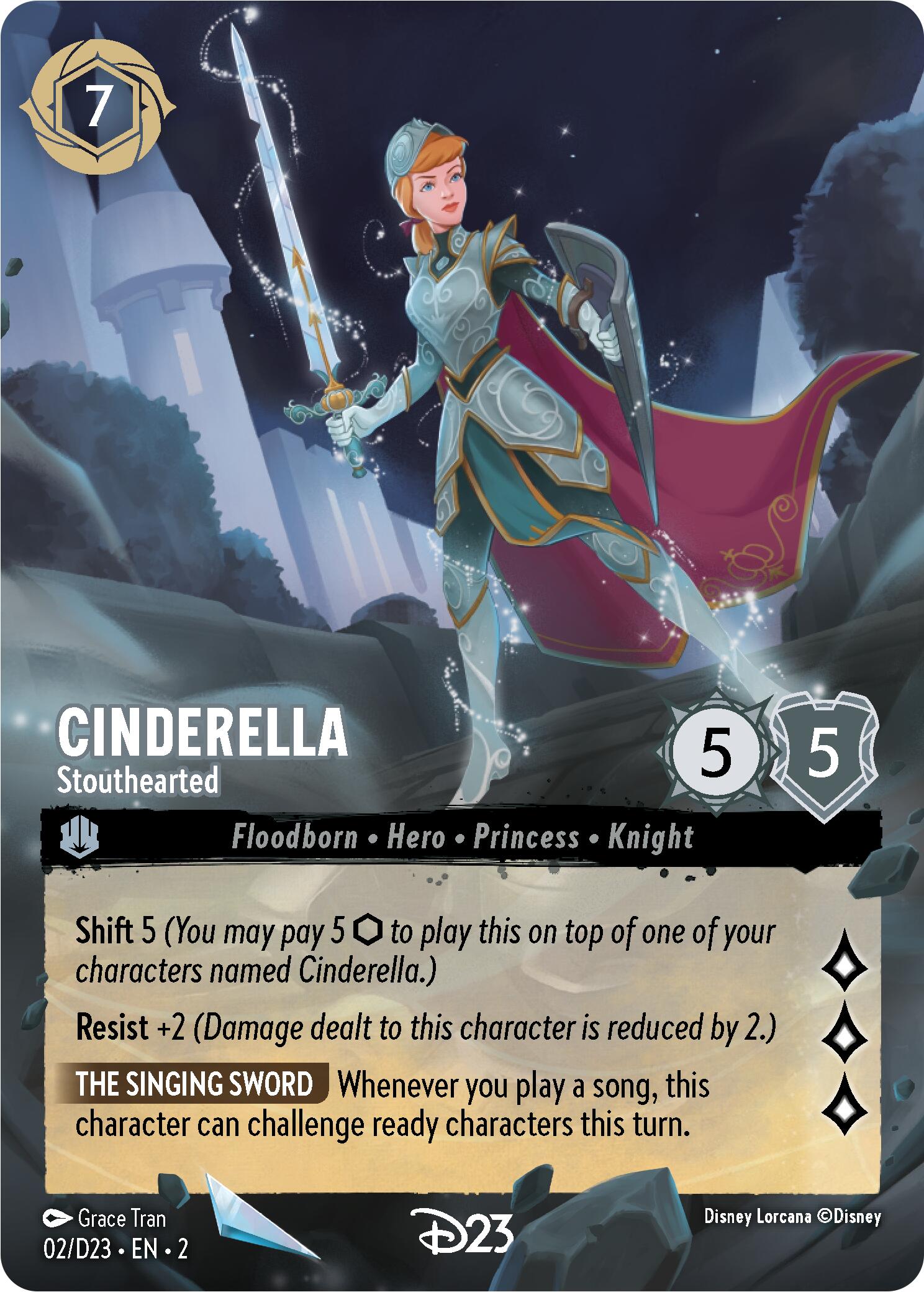 Cinderella - Stouthearted (2) [D23 Promos] - Disney - Card Brawlers | Quebec | Canada |