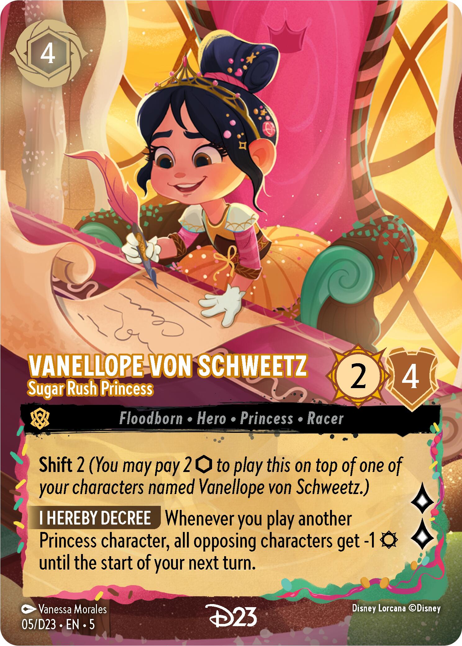 Vanellope von Schweetz - Sugar Rush Princess (5) [D23 Promos] - Disney - Card Brawlers | Quebec | Canada |