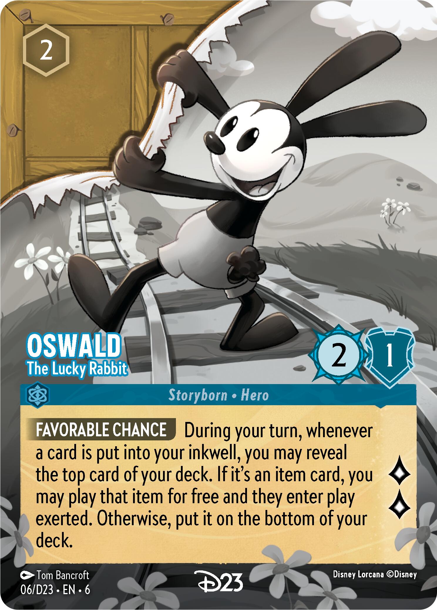 Oswald - The Lucky Rabbit (6) [D23 Promos] - Disney - Card Brawlers | Quebec | Canada |