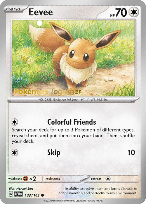 Eevee (133/165) (PokePost Promo) [Scarlet & Violet 151] - Pokémon - Card Brawlers | Quebec | Canada |