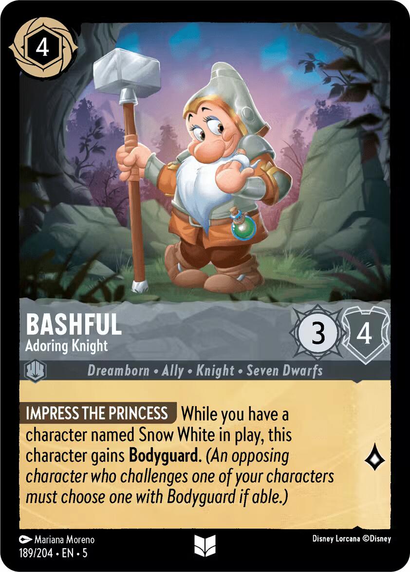 Bashful - Adoring Knight (189/204) [Shimmering Skies] - Disney - Card Brawlers | Quebec | Canada |
