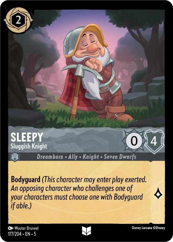 Sleepy - Sluggish Knight (177/204) [Shimmering Skies] - Disney - Card Brawlers | Quebec | Canada |