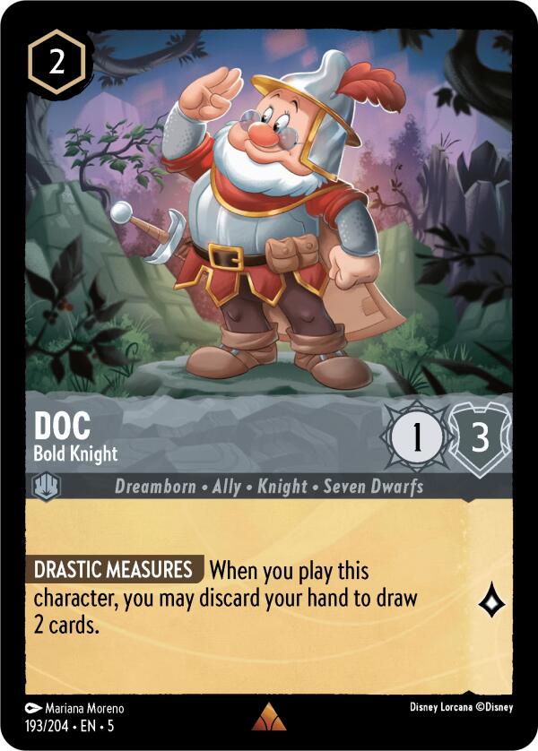 Doc - Bold Knight (193/204) [Shimmering Skies] - Disney - Card Brawlers | Quebec | Canada |