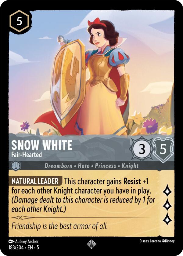 Snow White - Fair-Hearted (183/204) [Shimmering Skies] - Disney - Card Brawlers | Quebec | Canada |