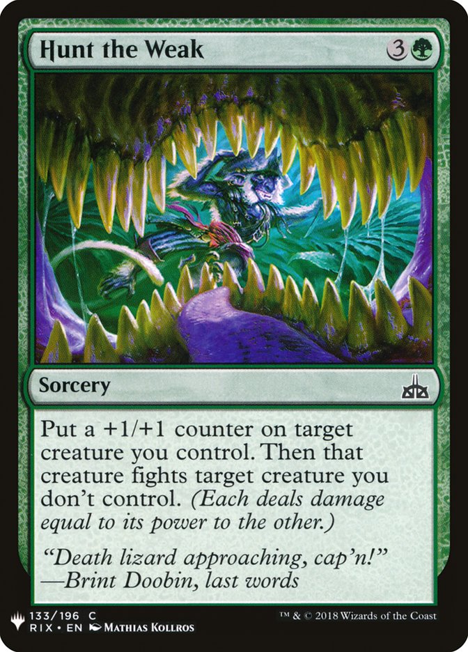 Hunt the Weak [Mystery Booster] - Magic: The Gathering - Card Brawlers | Quebec | Canada |