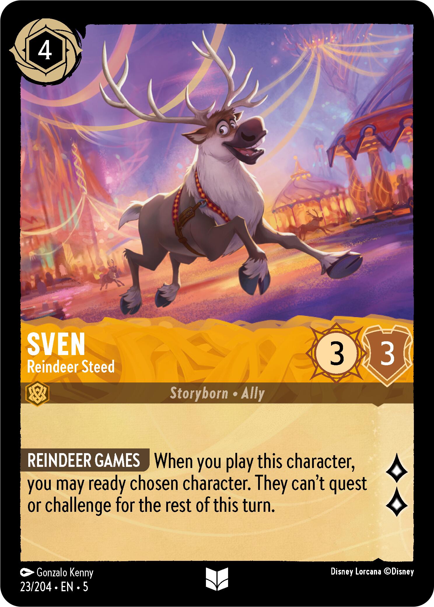 Sven - Reindeer Steed (23/204) [Shimmering Skies] - Disney - Card Brawlers | Quebec | Canada |