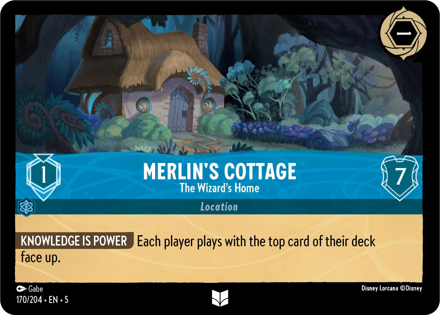 Merlin's Cottage - The Wizard's Home (170/204) [Shimmering Skies] - Disney - Card Brawlers | Quebec | Canada |