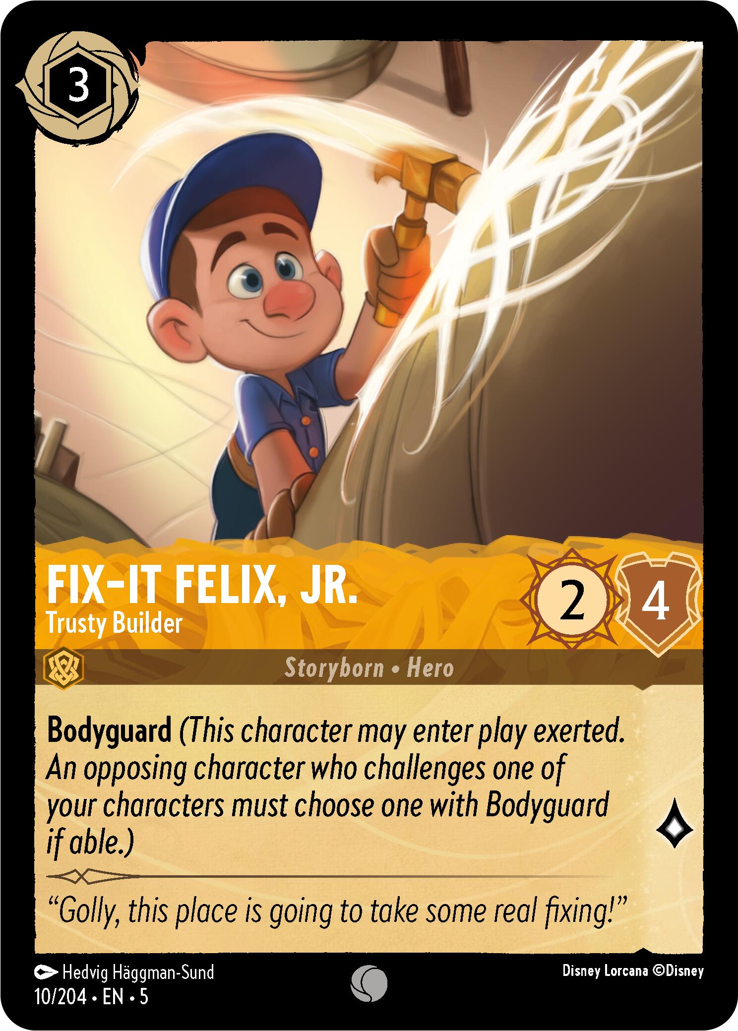 Fix-It Felix, Jr. - Trusty Builder (10/204) [Shimmering Skies] - Disney - Card Brawlers | Quebec | Canada |