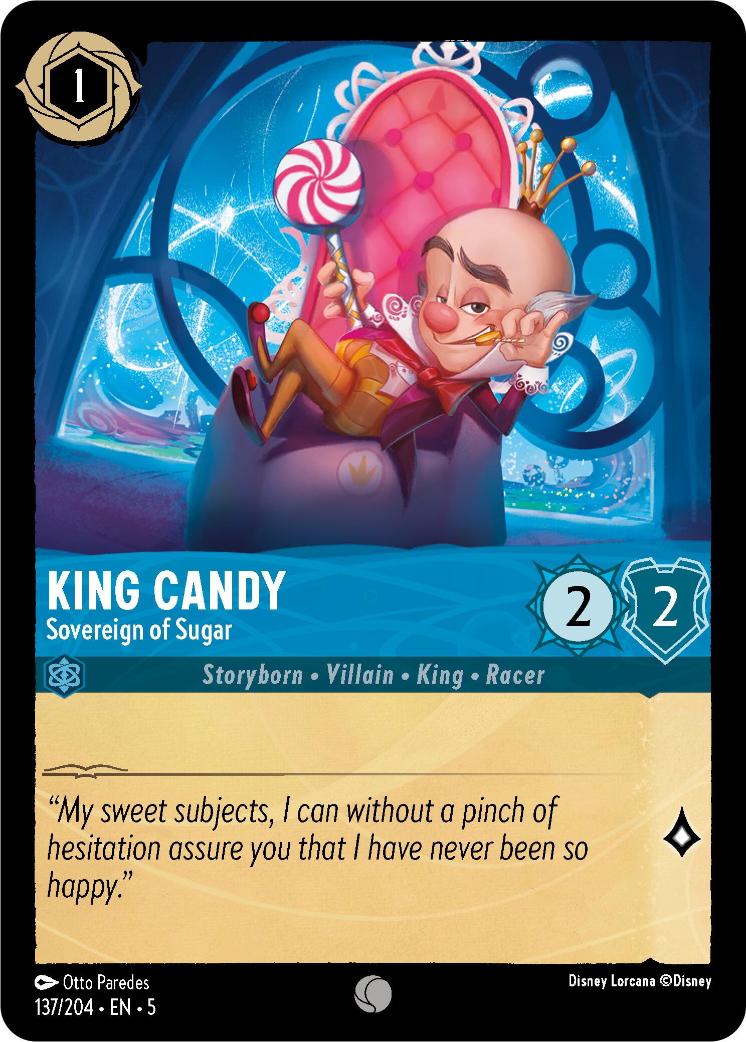 King Candy - Sovereign of Sugar (137/204) [Shimmering Skies] - Disney - Card Brawlers | Quebec | Canada |