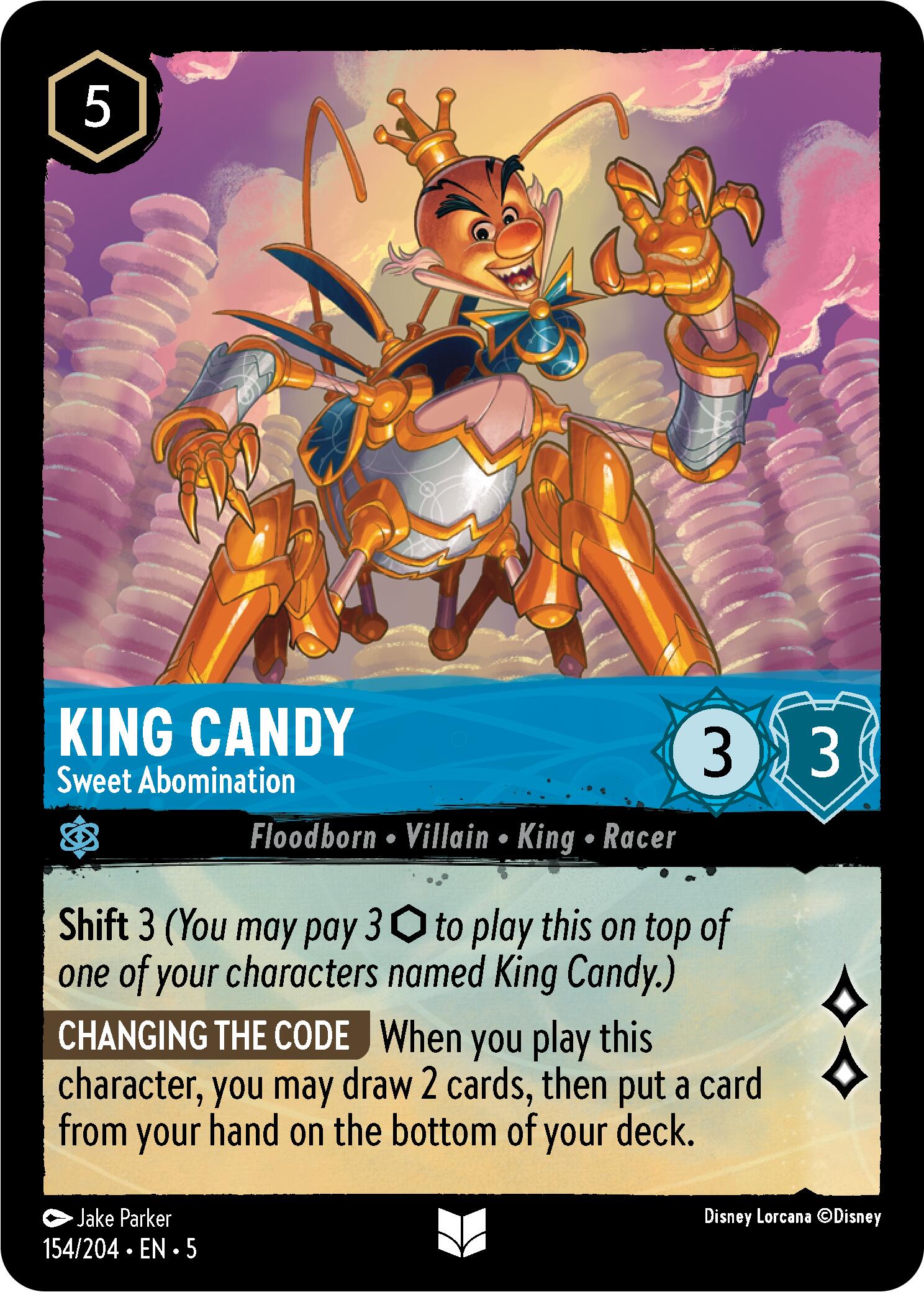 King Candy - Sweet Abomination (154/204) [Shimmering Skies] - Disney - Card Brawlers | Quebec | Canada |