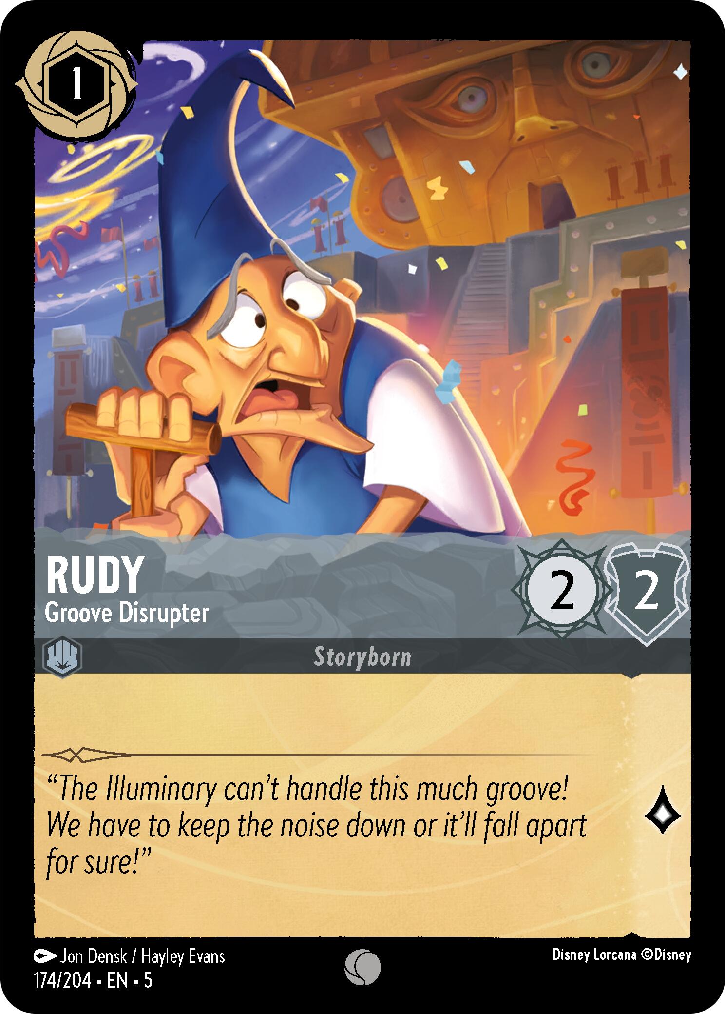 Rudy - Groove Disrupter (174/204) [Shimmering Skies] - Disney - Card Brawlers | Quebec | Canada |