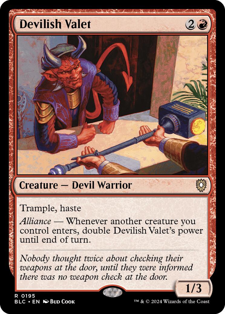 Devilish Valet [Bloomburrow Commander] - Magic: The Gathering - Card Brawlers | Quebec | Canada |
