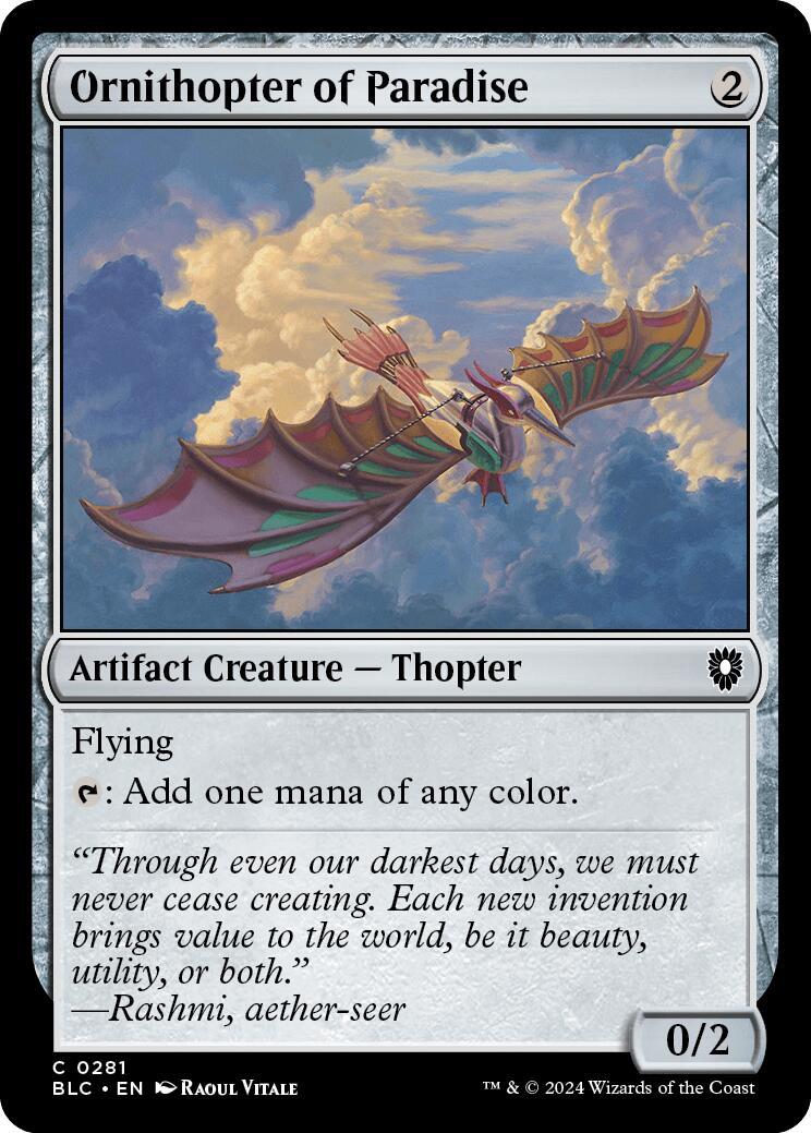 Ornithopter of Paradise [Bloomburrow Commander] - Magic: The Gathering - Card Brawlers | Quebec | Canada |