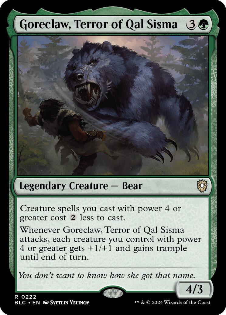 Goreclaw, Terror of Qal Sisma [Bloomburrow Commander] - Magic: The Gathering - Card Brawlers | Quebec | Canada |