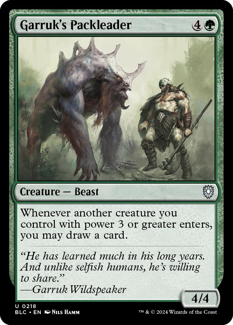 Garruk's Packleader [Bloomburrow Commander] - Magic: The Gathering - Card Brawlers | Quebec | Canada |