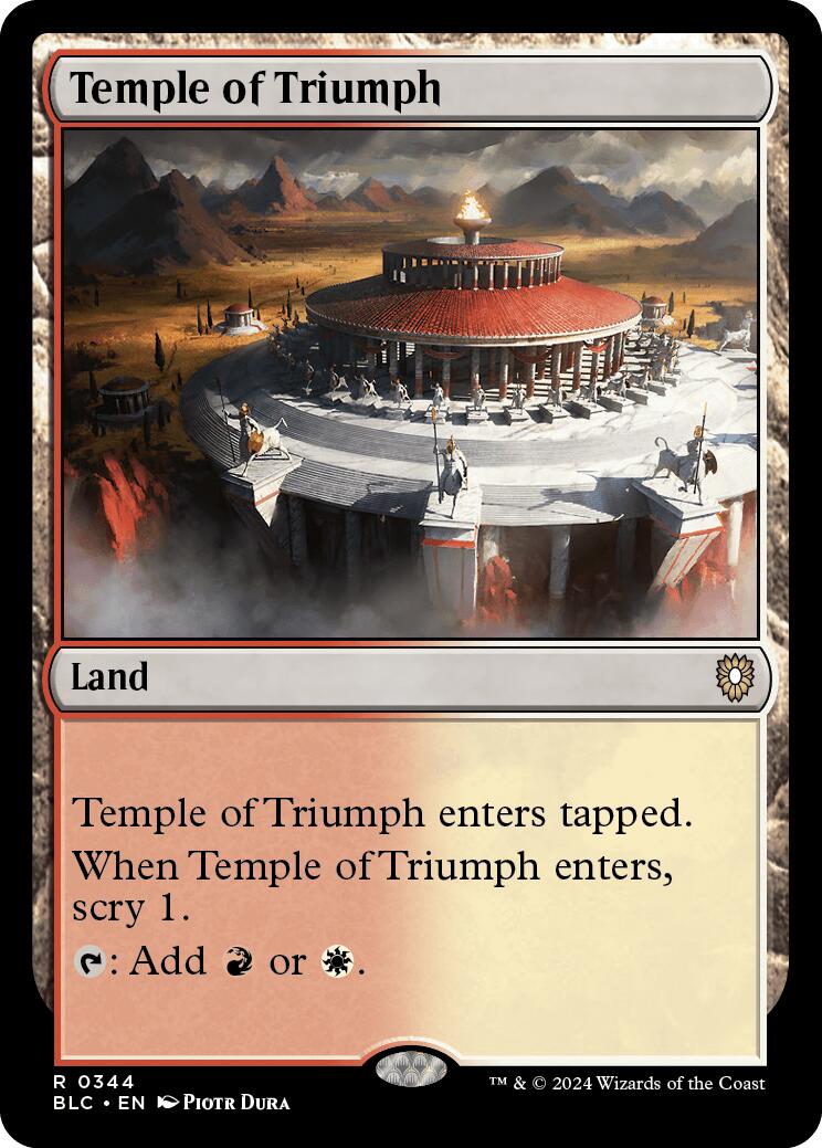 Temple of Triumph [Bloomburrow Commander] - Magic: The Gathering - Card Brawlers | Quebec | Canada |