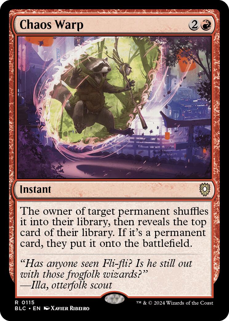 Chaos Warp [Bloomburrow Commander] - Magic: The Gathering - Card Brawlers | Quebec | Canada |
