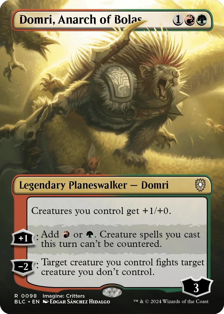 Domri, Anarch of Bolas (Borderless) [Bloomburrow Commander] - Magic: The Gathering - Card Brawlers | Quebec | Canada |