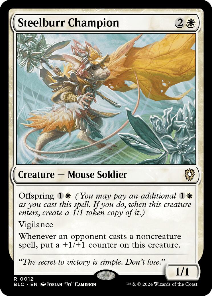 Steelburr Champion [Bloomburrow Commander] - Magic: The Gathering - Card Brawlers | Quebec | Canada |