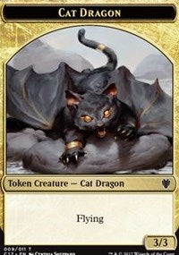 Cat Dragon // Dragon (006) Double-Sided Token [Commander 2017 Tokens] - Magic: The Gathering - Card Brawlers | Quebec | Canada |
