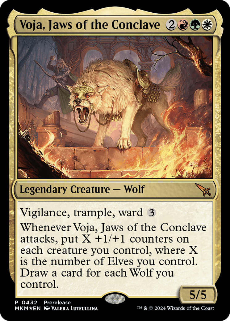 Voja, Jaws of the Conclave [Murders at Karlov Manor Prerelease Promos] - Magic: The Gathering - Card Brawlers | Quebec | Canada |