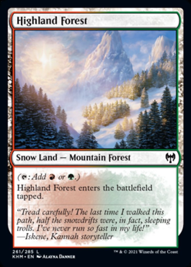 Highland Forest [Kaldheim] - Magic: The Gathering - Card Brawlers | Quebec | Canada |