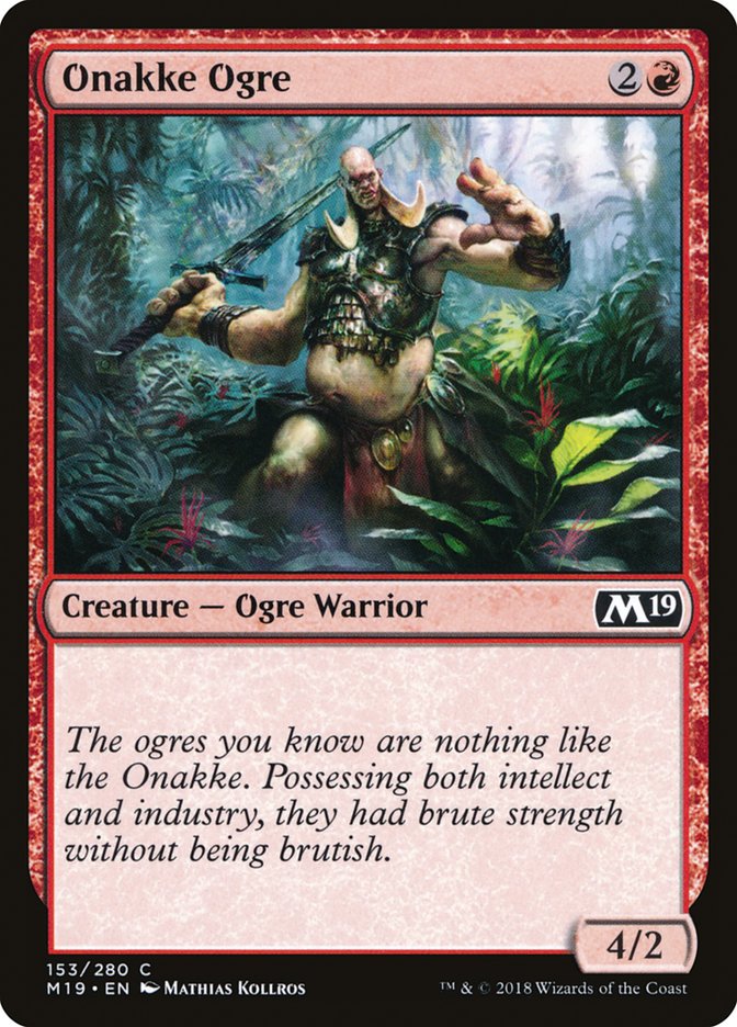 Onakke Ogre [Core Set 2019] - Magic: The Gathering - Card Brawlers | Quebec | Canada |