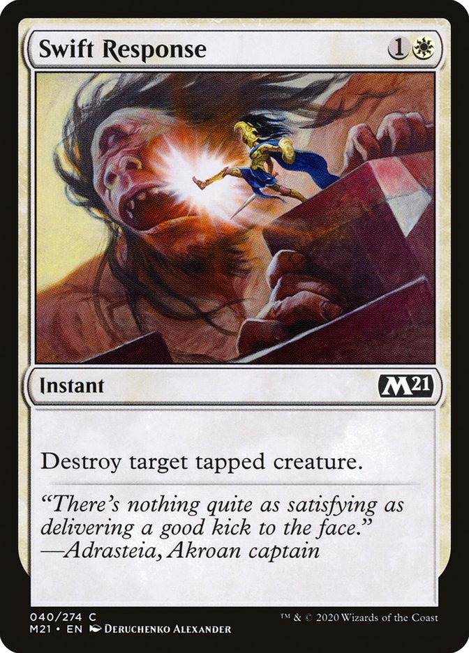 Swift Response [Core Set 2021] - Magic: The Gathering - Card Brawlers | Quebec | Canada |