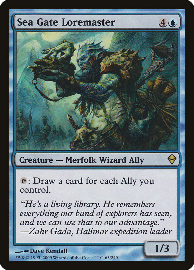 Sea Gate Loremaster [Zendikar] - Magic: The Gathering - Card Brawlers | Quebec | Canada |