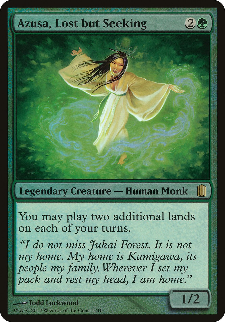 Azusa, Lost but Seeking (Oversized) [Commander's Arsenal Oversized] - Magic: The Gathering - Card Brawlers | Quebec | Canada |