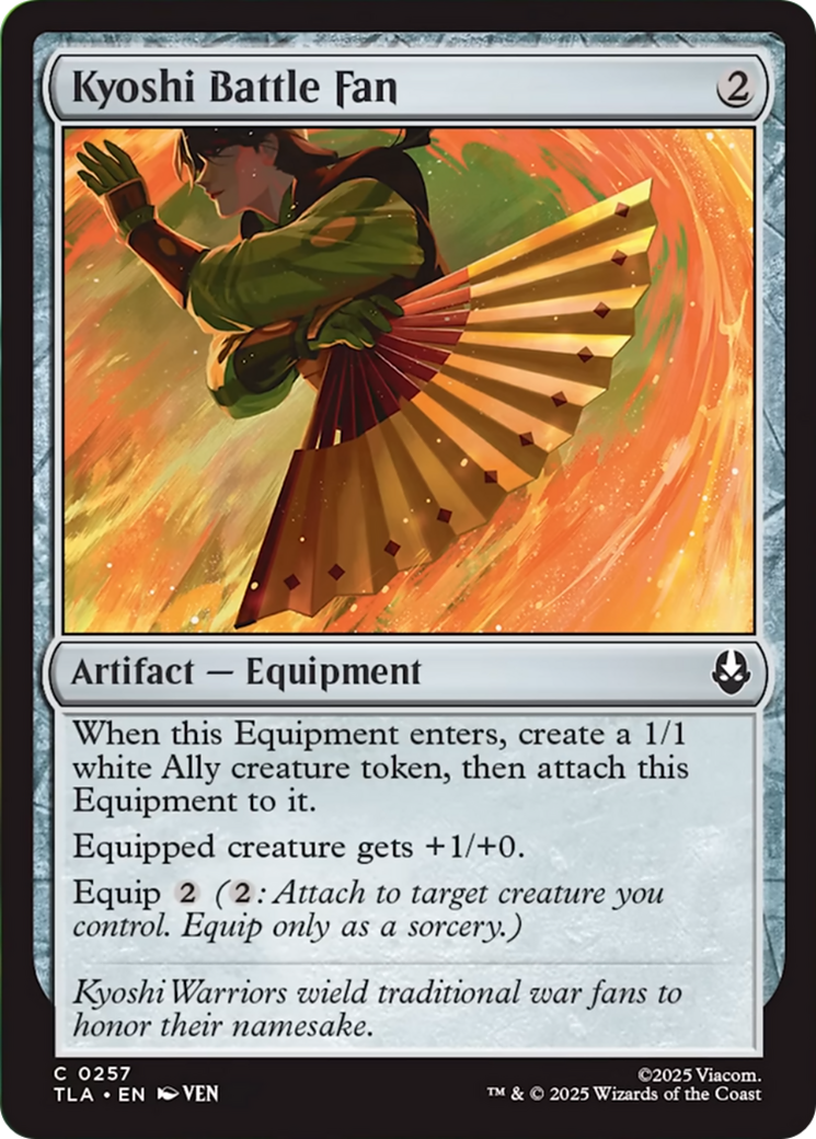 Kyoshi Battle Fan [Avatar: The Last Airbender] - Magic: The Gathering - Card Brawlers | Quebec | Canada |