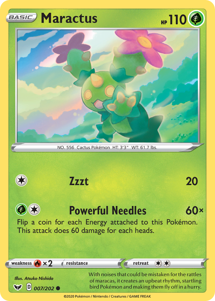 Maractus (007/202) [Sword & Shield: Base Set] - Pokémon - Card Brawlers | Quebec | Canada |