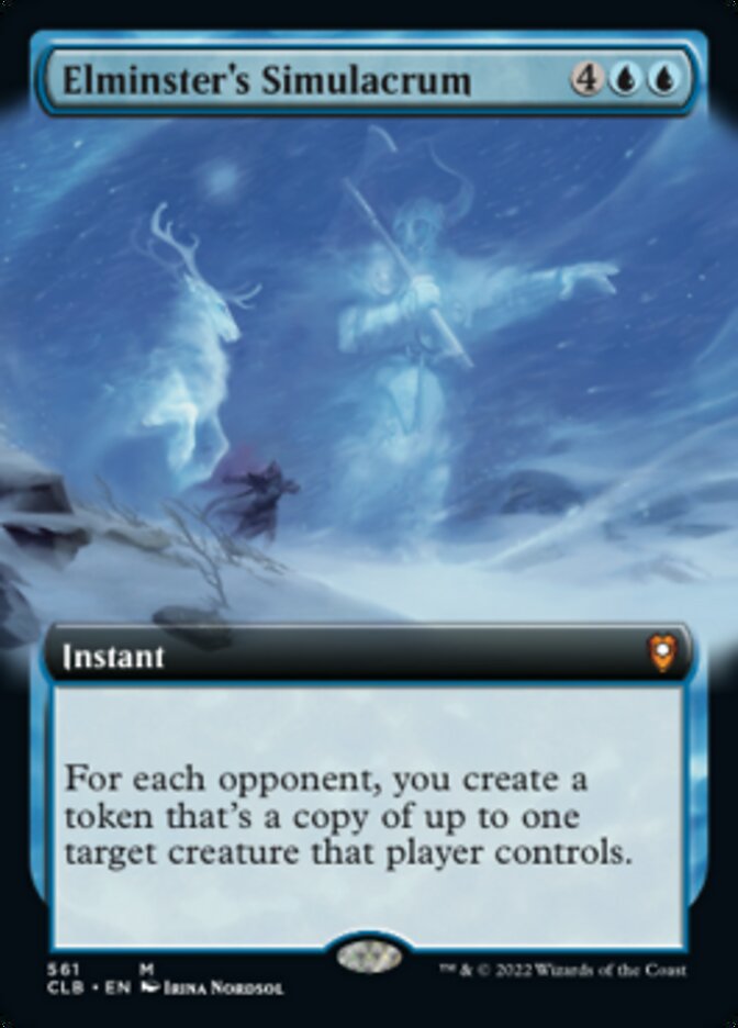 Elminster's Simulacrum (Extended Art) [Commander Legends: Battle for Baldur's Gate] - Magic: The Gathering - Card Brawlers | Quebec | Canada |