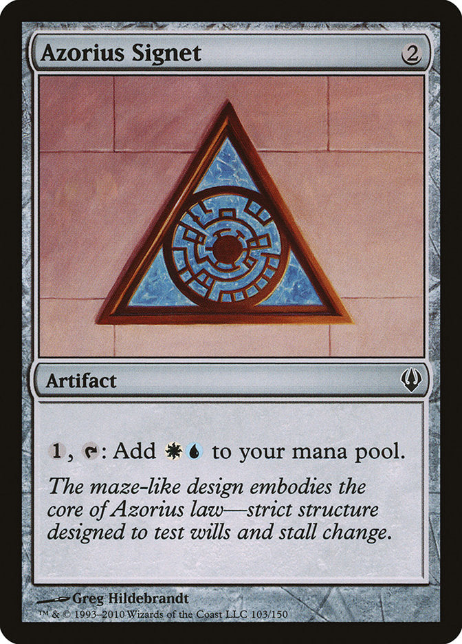 Azorius Signet [Archenemy] - Magic: The Gathering - Card Brawlers | Quebec | Canada |