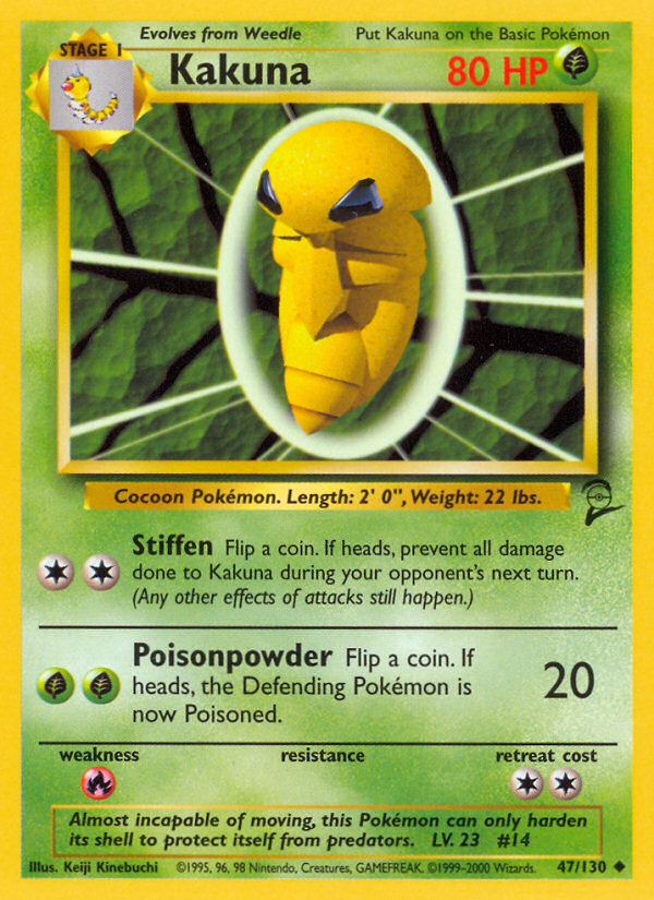 Kakuna (47/130) [Base Set 2] - Pokémon - Card Brawlers | Quebec | Canada |