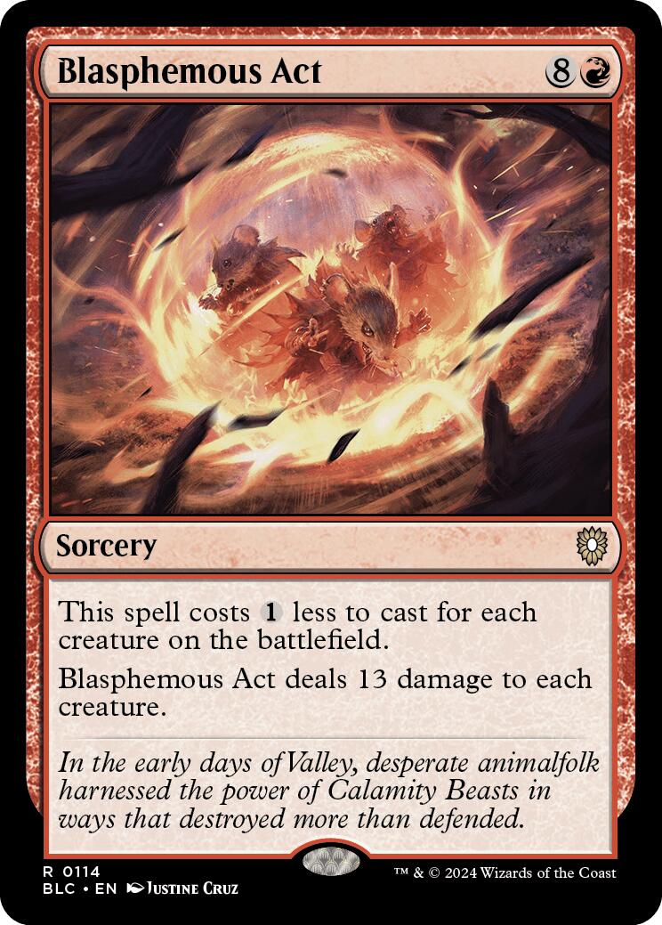 Blasphemous Act [Bloomburrow Commander] - Magic: The Gathering - Card Brawlers | Quebec | Canada |