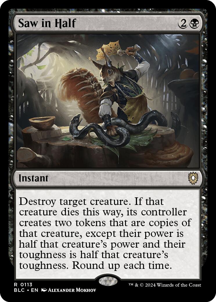 Saw in Half [Bloomburrow Commander] - Magic: The Gathering - Card Brawlers | Quebec | Canada |