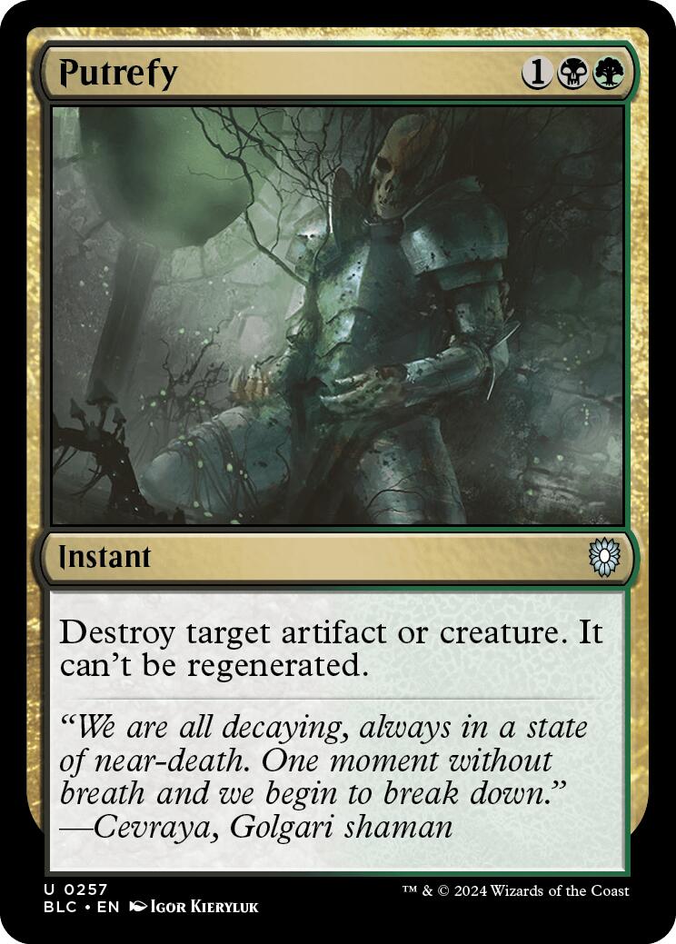 Putrefy [Bloomburrow Commander] - Magic: The Gathering - Card Brawlers | Quebec | Canada |
