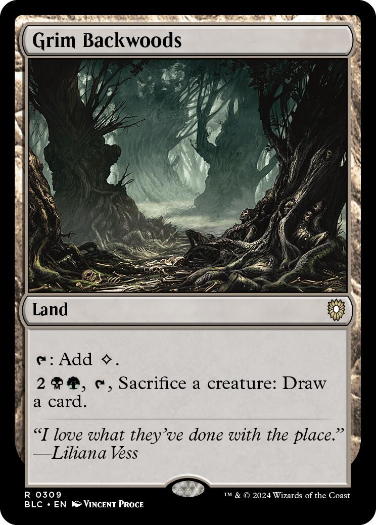 Grim Backwoods [Bloomburrow Commander] - Magic: The Gathering - Card Brawlers | Quebec | Canada |