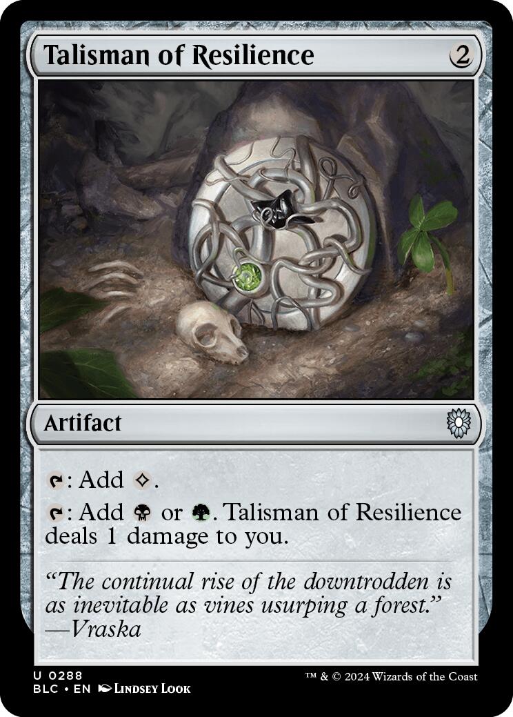 Talisman of Resilience [Bloomburrow Commander] - Magic: The Gathering - Card Brawlers | Quebec | Canada |