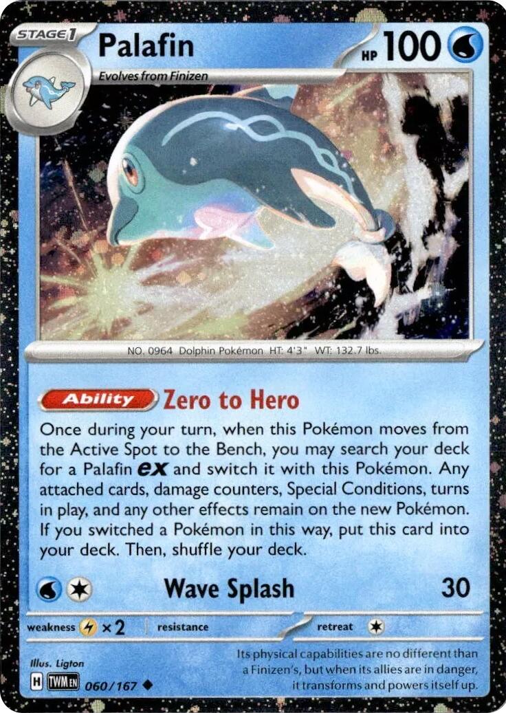Palafin (060/167) (Cosmos Holo) [Scarlet & Violet: Twilight Masquerade] - Pokémon - Card Brawlers | Quebec | Canada |