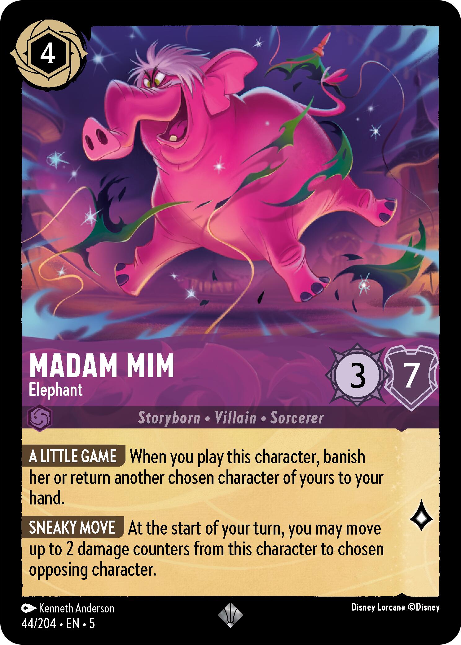 Madam Mim - Elephant (44/204) [Shimmering Skies] - Disney - Card Brawlers | Quebec | Canada |