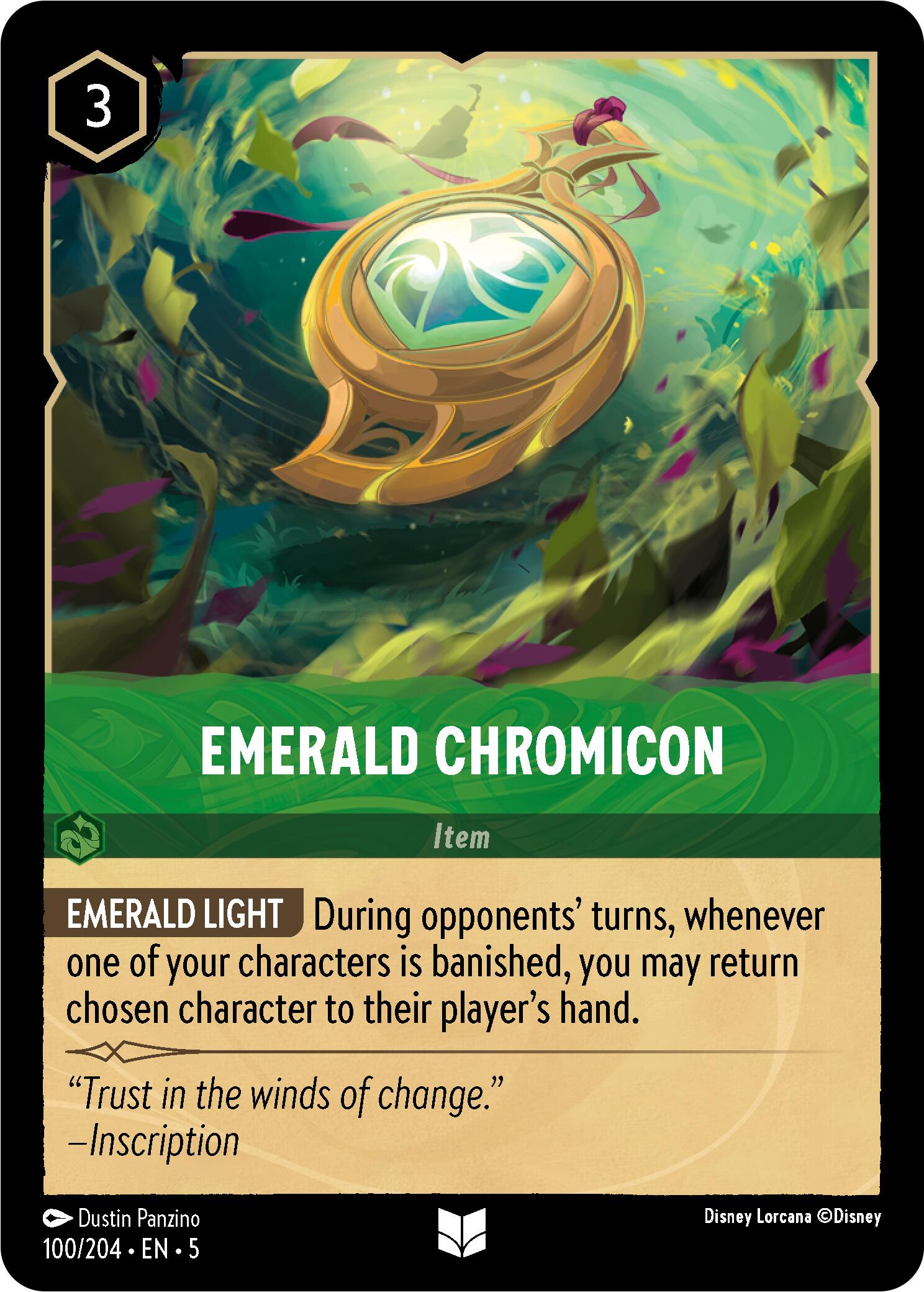 Emerald Chromicon (100/204) [Shimmering Skies] - Disney - Card Brawlers | Quebec | Canada |